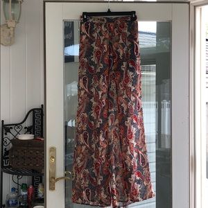 Flowy Pattern Sheer Pants